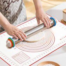 Custom Non Stick Soft Bbq Pastry Oven Kneading Rolling Dough Baking Silicone Mat for Cooking thumbnail-5