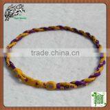 NCAA Lsu University Sports Twisted Tornado Necklace thumbnail-1