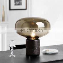 Modern Simple LED Table Lamp Glass Desk Lights Decor Beside Lamps For Indoor Home Living Room thumbnail-3