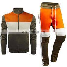 Custom Track Suit 100% Polyester Tracksuit for Men Slim Fit Wholesale Sweatsuit In Cheap Price thumbnail-1