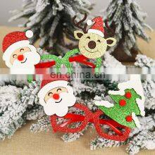 Santa Claus Xmas Tree Elk Glasses Frame Christmas Xmas Cute Cartoon Glasses Frame Christmas Gifts for Kids thumbnail-4