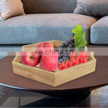 Wooden Serving Tray Snack Tray Breakfast Tray for Breakfast Coffee Tables Homes thumbnail-4