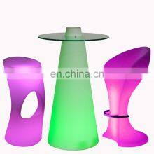 Garden Lights Led Outdoor Chair Set Glow Bar Rechargeable Led Furniture Bar Table