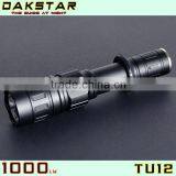 DAKSTAR TU12 XM-L U2 1000LM 18650 CREE LED Rechargeable Side Switch Stepless Diming Torch Light High Beam