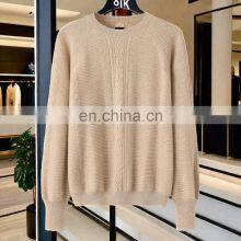 Women's O-Neck Cashmere Pullover Loose Knitted 100% Pure Cashmere Sweater Casual Style Solid Winter OEM Wholesale Available thumbnail-6