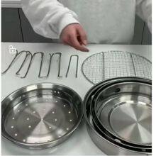 Portable Stainless Steel Picnic Folding Circular Outdoor Barbecue Grill thumbnail-3