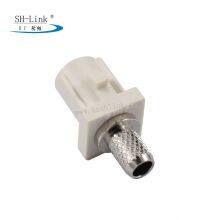 FAKRA Straight Type A White Short Male Crimped RG58 Cable Automotive RF Connector thumbnail-4