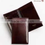 Imported top grain cow leather slim and safe RFID shield protection secure wallet