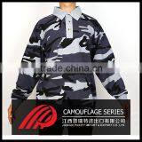 2016 New long Sleeve Fashion Dress man polo unlined upper garment Camouflage