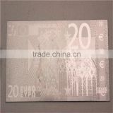 silver foil notes euro 20 banknotes