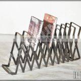 INDUSTRIAL MAGAZINE HOLDER, VINTAGE INDUSTRIAL FURNITURE/ BOOK & MAGAZINE HOLDER thumbnail-1