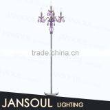 alibaba express china modern crystal chandelier floor standing lamp candel holder floor lighting fixture made in china