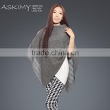 2015 high quality Wool Hand Knitted Poncho