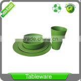 Biodegradable Eco Friendly Bamboo Fiber Dinnerware Large 9 Inch Round Dinner Plate Set in Gift Box thumbnail-6