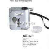 Prepared Microscope Slides/ Pocket Loupe With UV Lamp/portable Led Microscope