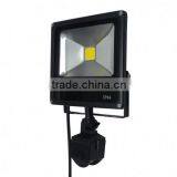 LED 20W IP65 Integrated Natural White Black PIR Outdoor Led Flood Light thumbnail-2