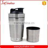 Black Coating Stainless Steel Vaccum Protein Shaker Bottle With 200ML Storage for Nutrition Powder Quality Choice thumbnail-5