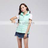 2015 Anti-Pilling Green Down Vest for Womens thumbnail-2