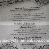 yijia crystal business wedding invitation