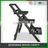 Custom Garden Balcony Wooden Display Rack thumbnail-3