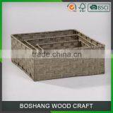Green Antique Handmade Paper Storage Basket thumbnail-2