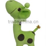 HI green giraffe plush toy