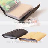Waterproof Kraft Paper Cover PVC Pocket ID/Business Card Holder With Metal Button Closure thumbnail-6