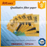 Fast / Medium /Slow - Filtering 12.5cm qualitative filter paper for laboratory