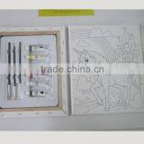 Pre Printed Canvas to Paint Set