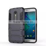 2 In 1 Hot Selling Iron-Bear Stand Rugged Hybrid Cover Case For Motorola Moto X Style thumbnail-3