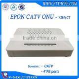 4FE+CATV GEPON ONU CATV Receiver Fiber Optical Node Compatible With ZTE/Huawei OLT thumbnail-4