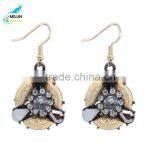 Retro Eardrop Women Earrings Accessories Wholesale Gold-plated Flowers thumbnail-1