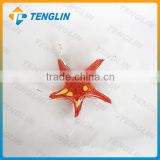 Colorful glass artificial starfish for decoration