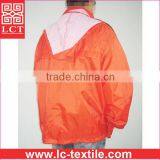 Factory Direct Cheap Price and Quality Guaranteed 190T Nylon Orange Color Working Uniform Hooded Wind Jacket for Men(LCTU0064) thumbnail-2
