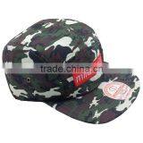 Custom Embroidered Patch Flat Brim Army Running Cap With Two Metal Eyelets thumbnail-3