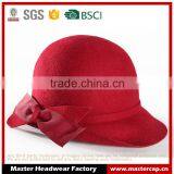 Polyester Cloche Hat Lady Cloche Hats