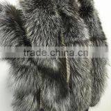 Winter Women New Fashion Big Silver Fox Fur Shawl thumbnail-4