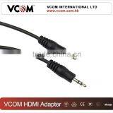 2015 Hot Sale Black Straight Headphone Wire Male to Male UL CE ROHS