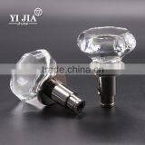 2 1/6 Inch Wooden Furniture Bedroom Clear Polished Nickel Crystal Handles for Door