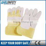 Safety Protection Work Leather Gloves Mens With Latex Coated