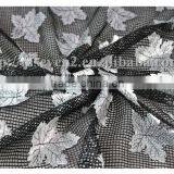 2016 Most Fancy Design Silver Maple Leaf Shape Laser PU Embroidery Lace Fabric thumbnail-6