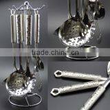 Modern Stainless Steel Kitchen Utensils Set/ Cook Hot Sell Stainless Love Handle Kitchen Ware 7pcs Kitchenware Set S01 thumbnail-1