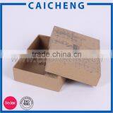 Medium Flat Pack Kraft Paper Gift Box With Window Lid