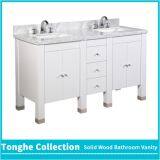 White Bathroom Vanity Carrera Marble Top thumbnail-4