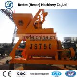 Hydraulic double shaft concrete mixer with bucket price