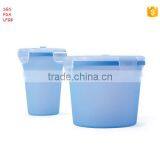 Food Grade Portable Convenient Collapsible Houseware Silicone Foldable Lunch Box thumbnail-4