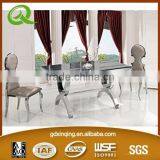 TH365 dining room stainless steel base latest design dining table