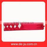 Red Decoration Gloves Wedding Bridal Hollow Out Glove thumbnail-1