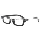 Ebony Wood Plain Square Glass Frame for Sunglasses thumbnail-2