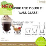 Handmade Double Wall Expensive Glass Cup thumbnail-1